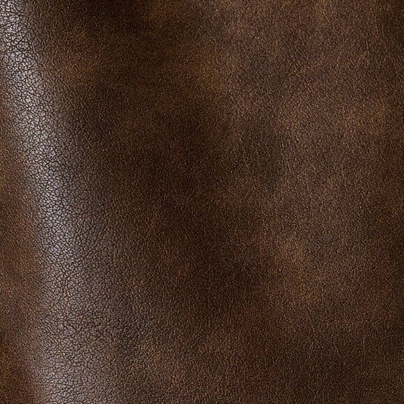 Brooks Faux Leather Long Sleeve Cropped Jacket | Chocolate Brown Fall and Winter - Picture 4 of 11